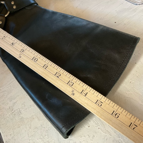 Yokono Boots Womens Leather Black Biker Riding High Tall Moto Size 9.5 NWT - Picture 9 of 11